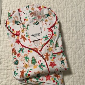 Roberta Roller Rabbit White Pajamas with Festive Print